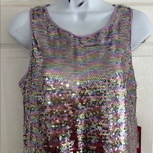 NWT Sequined pastel cocktail formal dress